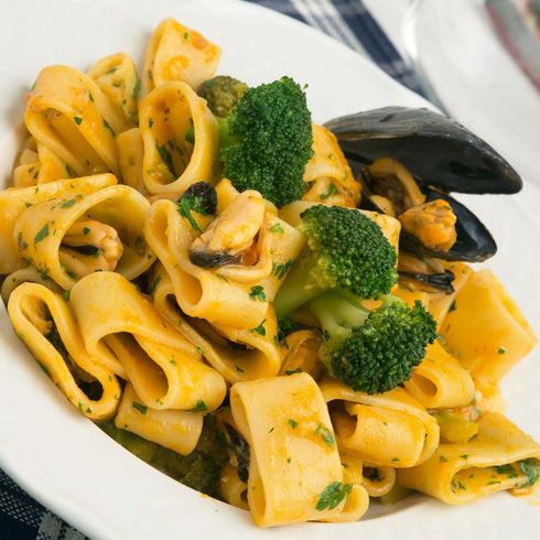 17.6 oz Sanniti Artisanal Gluten Free Pasta di Gragnano Imported From Italy, (Calamarata)