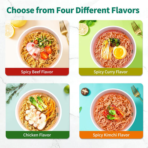 (32g) Pack, 16 Packs, VOLO VERO Drinkable Konjac Jelly and High Protein Ramen Soup Cup Variety Plant-Based, Vegan, Low