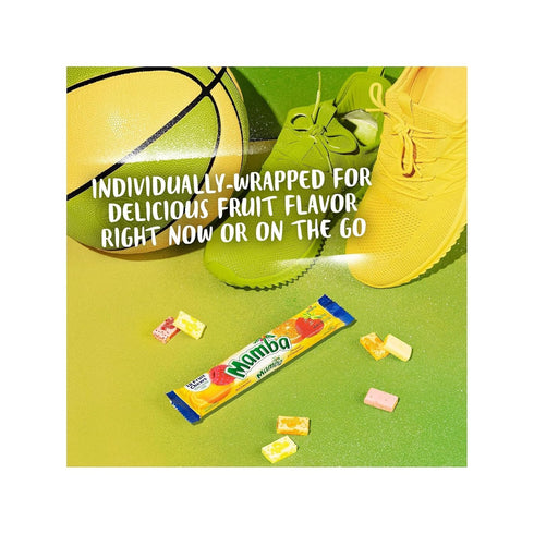 Mamba 1 lb Fruit Chews - of Candy Individually Wrapped - Enjoy the Delicious Flavors of Strawberry, Orange