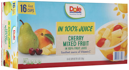 16 Count (Pack 1) Dole Cherry Mixed Fruit