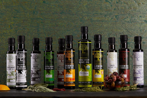 2020 8.45oz Basil Extra Virgin Olive Oil - Greek Cold Fused Basil EVOO - Global Award Winner - Single Sourced - Cold