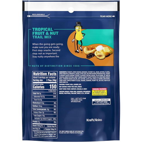 6 Oz Planters Tropical Fruit & Nuts, Trail Mix