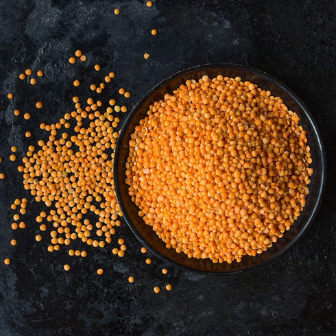 2 Food to Live Organic Red Split Lentils, Pounds Non-GMO Masoor Dal, Dried, Vegan, Kosher, Bulk, No Soaking Required
