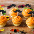 50 Pieces Mustache Cupcake Toppers, Mustache Birthday Cake Topper, Black Glitter Mustache Dessert Toppers for Baby