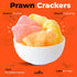 5 Lb Fusion Select Uncooked Prawn Crackers - Multi-Colored Shrimp Chips for Sharing, Serving Snack Platters at Parties