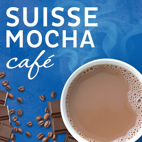7.2 oz (Pack 4) Maxwell House International Suisse Mocha Cafe Beverage Mix, Caffeinated, Can