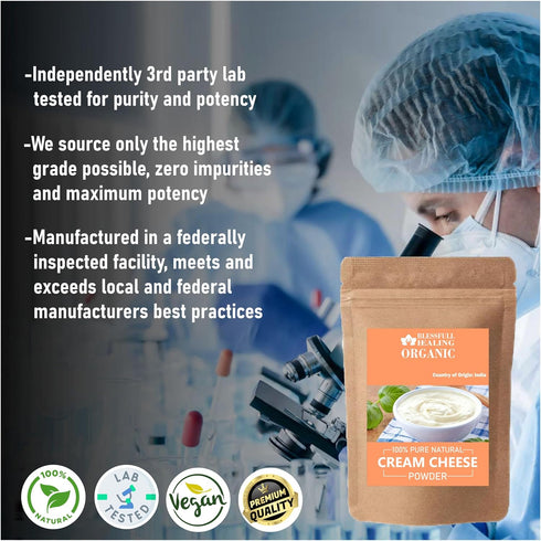 Blessfull Healing 100% 100 3.52 oz Organic Cream Cheese Powder Pure Natural Gram /