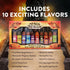 Pack 10 Set Aztecs Revenge Mexican Style Hot Sauce Variety - Hot Sauce Bottles Gift