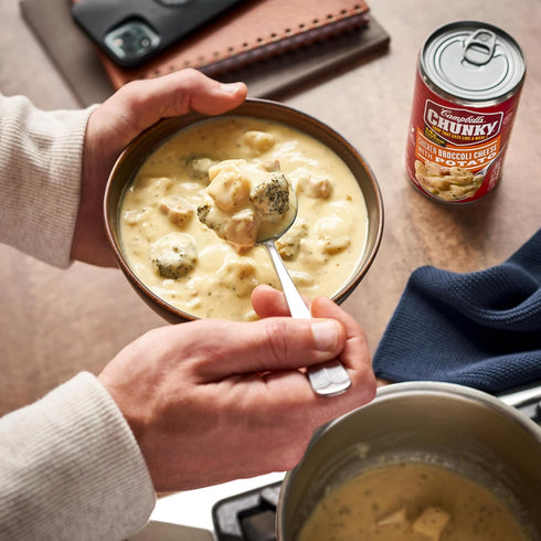 18.8 Oz Campbell's Chunky Soup, Chicken Broccoli Cheese Soup, Can