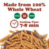 1.1 lb (Pack 3) Food to Live Organic Pennette Whole Wheat Pasta of Made in Italy. Pasta Integrale Bio. High Fiber