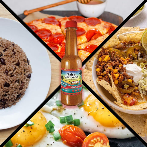 (2 2 4.9 oz 19.6 oz 4-Pack Chiletico Caribbean & Pacific Artisan Hot Sauce Combo Caribea Hot + Portea) Authentic Costa