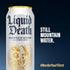 8-Pack (19.2oz Liquid Death, Still Mountain Water, Cans), Real Mountain Source, Infinitely Recyclable Ice-Cold Cans