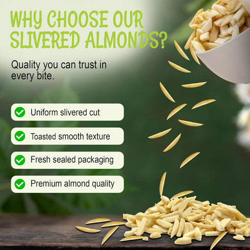 100% 2 lb Packed Oh! Nuts Almonds Toasted Slivered - Raw - Natural - - High-Protein Almonds - in New York Zip-Seal Bag