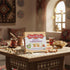 8.8oz (Pack 1), Hazer Baba Turkish Delight Candy with Pistachio, Almond & Hazelnut, of Gourmet Snack Box, Traditional