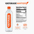 7.5 20 Oz (Pack 12) Gatorade Water, Unflavored, Electrolyte infused for great taste, Alkaline PH or higher, Fl