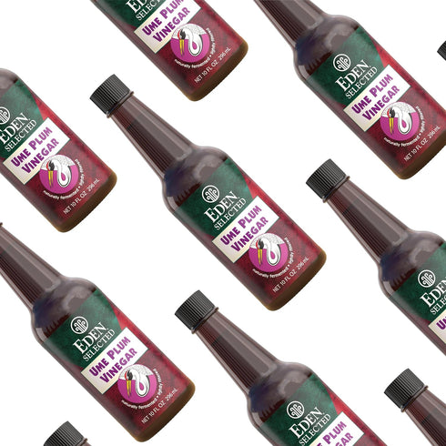 10 oz (3-Pack) Eden Ume Plum Vinegar, Traditionally Made in Japan, No Chemical Additives, Amber Glass Bottle
