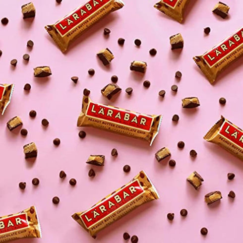 Larabar Peanut Butter Chocolate Chip, Gluten Free and Vegan Fruit and Nut Bars, 28.8 oz, 18 Ct