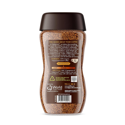 3.53 Oz Highground Organic Instant Regular Coffee