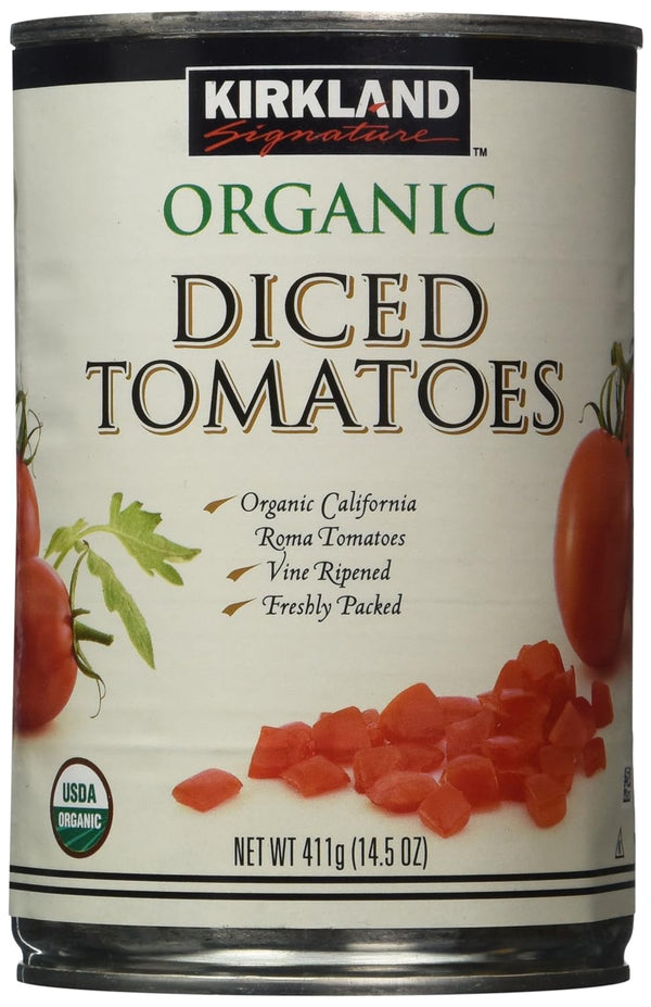 KIRKLAND Signature Organic Diced Tomatoes, 7.25 Pound