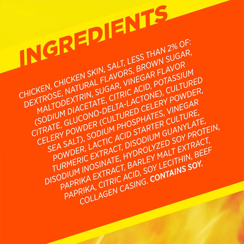 6g 0.97 oz. (24 Count) Slim Jim Giant Chicken Sticks, Buffalo Wild Wings Buffalo Style, Protein per Stick