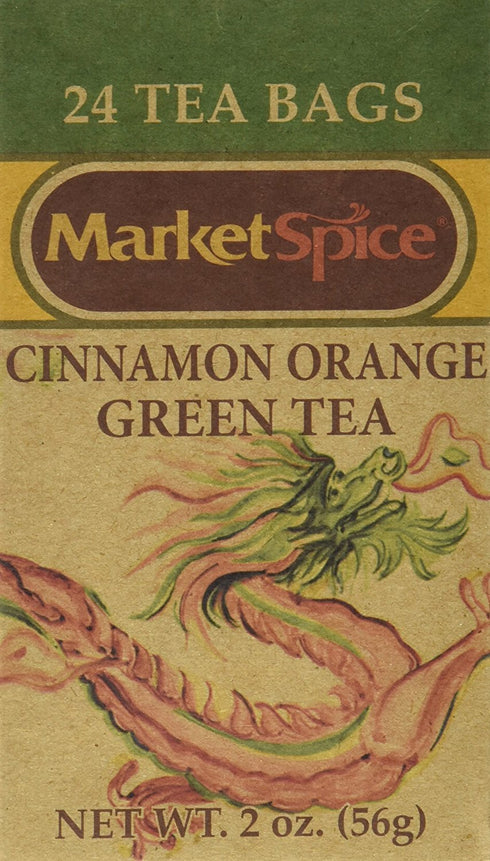 Market Spice Cinnamon Orange Green Tea, 24 Count