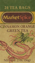 Market Spice Cinnamon Orange Green Tea, 24 Count