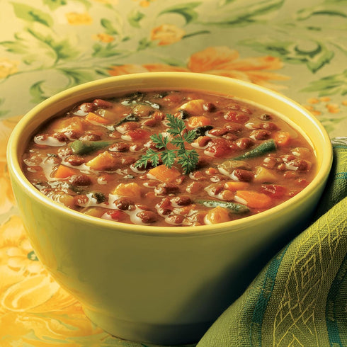 14.5 Oz (12 Pack) Amys, Vegan Lentil Vegetable Soup, Gluten Free, Made With Organic Vegetables, Canned Soup