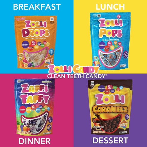 Zollipops Clean Teeth Lollipops, Peach Flavor, 6.2 Ounce - Sugar-Free Anti-Cavity Candy for a Healthy Smile