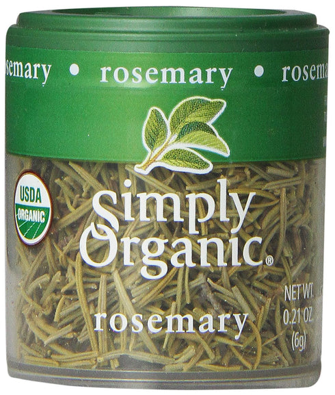 Simply Organic Whole Rosemary Leaf, Certified Organic | 0.21 oz | Rosmarinus
