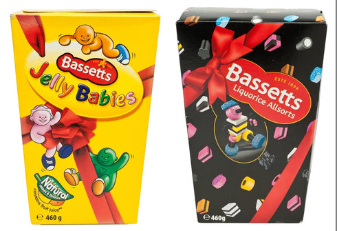 Bassett's Bassetts Bundle - Jelly Babies Carton (400g) Plus Bassetts Liquorice Allsorts Carton
