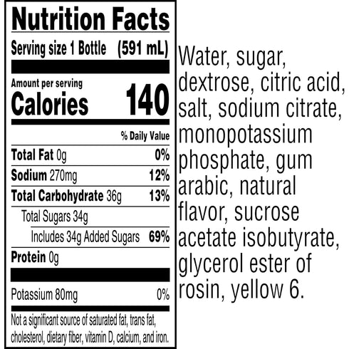20 Oz (Pack 8) Gatorade Thirst Quencher, Orange, Fl