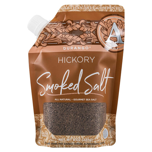 Artisan Salt Company Durango Hickory Smoked Sea Salt, Pour Spout Pouch, 8