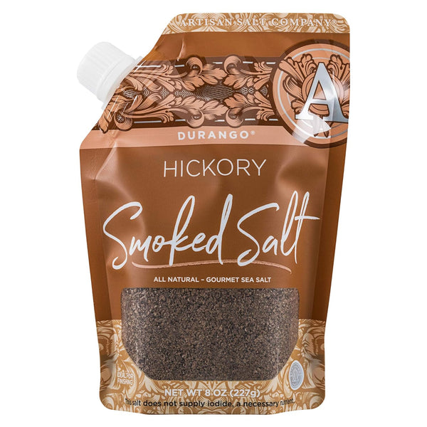 Artisan Salt Company Durango Hickory Smoked Sea Salt, Pour Spout Pouch, 8