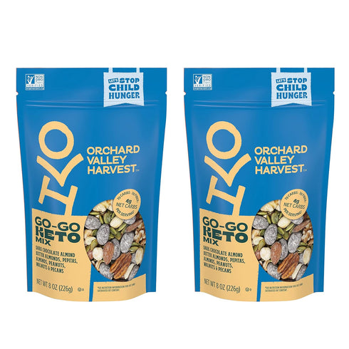 Orchard Valley Harvest Go-Go Keto Mix, Dark Chocolate Almond Butter Almonds, Peanuts,