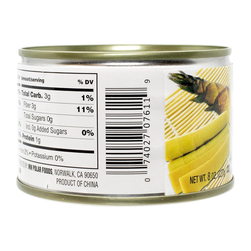 8 Oz (Pack 12) MW Polar Canned Vegetables, Sliced Bamboo Shoots