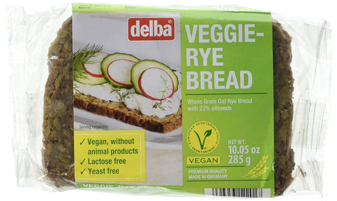 Delba Vegan Veggie-Rye Bread, 10.5 Ounce