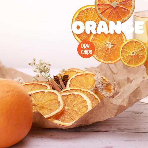 2.5 OZ (71g) 100% 2 Pack Premium Dried Orange Slices Dehydrated Oranges - Natural Gluten Free Fruit Snacks Made in US