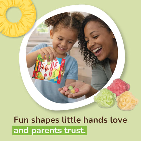 3 12 Pack 3 Hapinest Smoothie Crisps - Freeze-Dried Fruit & Veggie Snacks for Kids Ages Years and Up, Free From Added