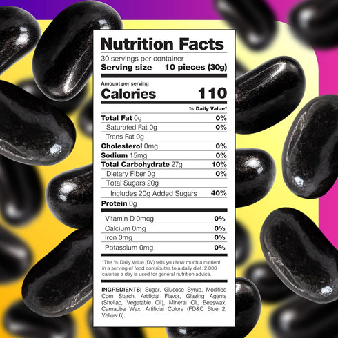 2 Pack Black Licorice Jelly Beans - Pound - Old Fashioned Candy - Bulk Jelly Beans for Candy Buffets, Gift Baskets