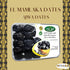 bonballoon (1 Pack 17.64 oz 500 Ajwa Madina Brilliant Saudi Dates Palm Palms Dates Natural Pure Sweet Taste compressed