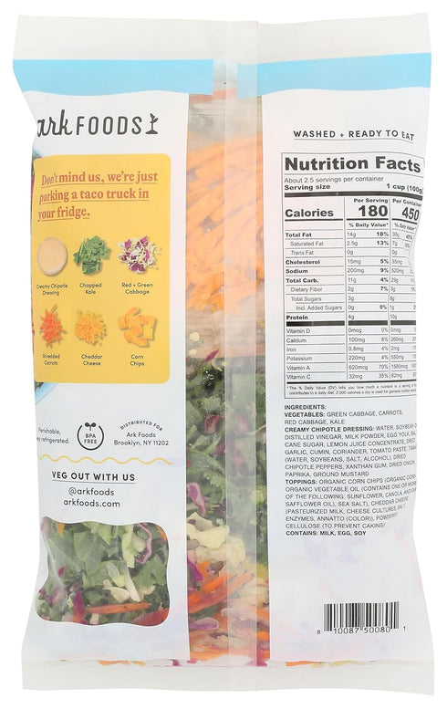 Ark Foods 9 OZ Taco Truck Chopped Salad Kit