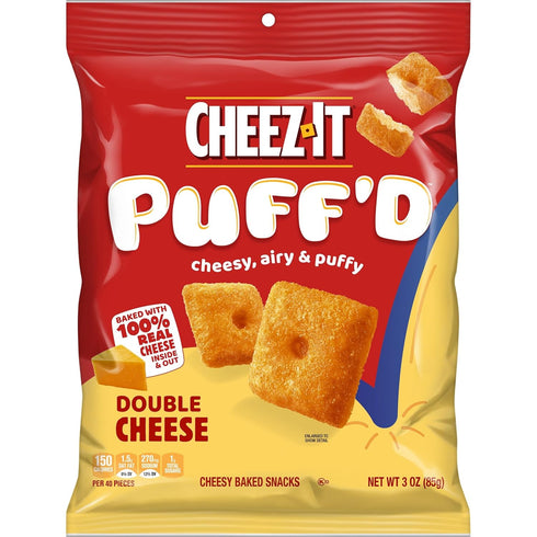 3oz 6ct Cheez-It Puff'd Double Cheese