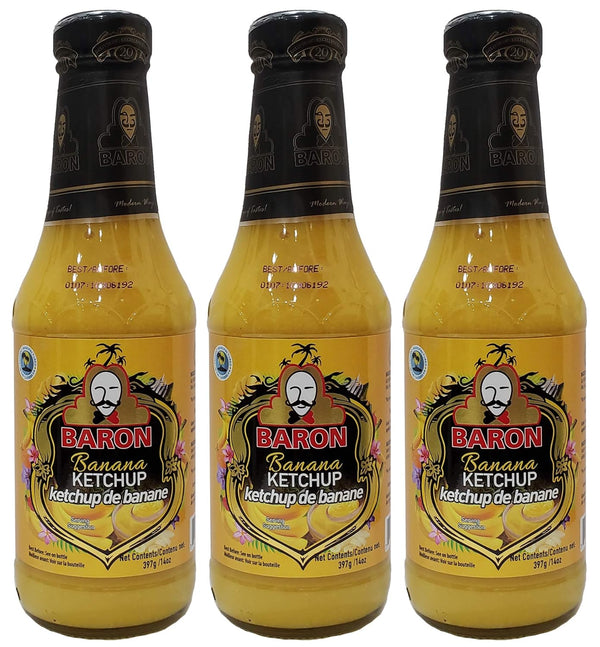 Baron Banana Ketchup 14 Ounce (Pack of 3)