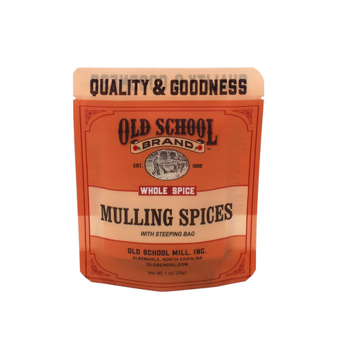 Old School Brand Hand-Packed Mulling Spices, Great with Juice, Wine, Brandy or Wassail