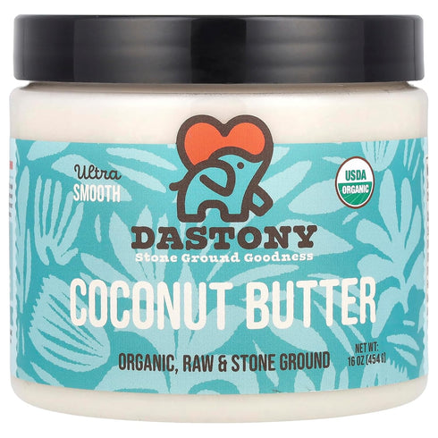 Dastony Organic Raw Coconut Butter, 16 oz | Only One Ingredient |