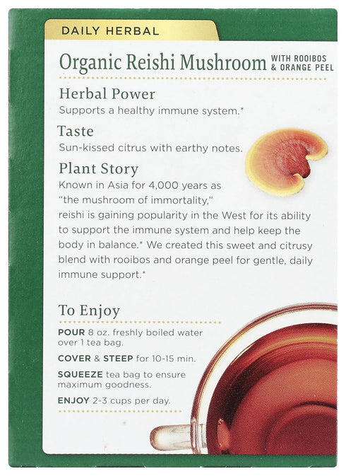 Traditional Medicinals Organic Reishi Mushroom Tea, 16 Count