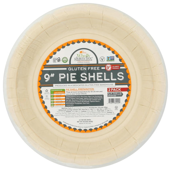 Wholly Wholesome , Pie Shell Gluten Free 9 Inch 2 Count, 14.9 Ounce
