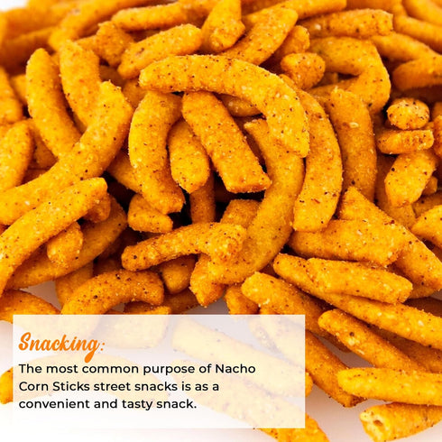 5 Pack NY Spice Shop Corn Stick Nacho Flavor - Pound Roasted Corn Stick With Nacho Flavor - Healthy Crunchy Fresh Bulk