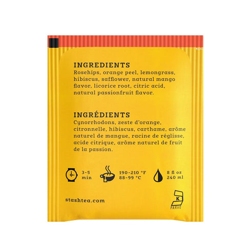 100 Stash Tea Mango Passionfruit Herbal Tea, Box of Tea Bags