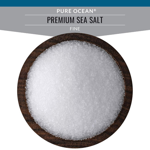 5 SaltWorks Pure Ocean Sea Salt, Fine Grain, Pound Bag